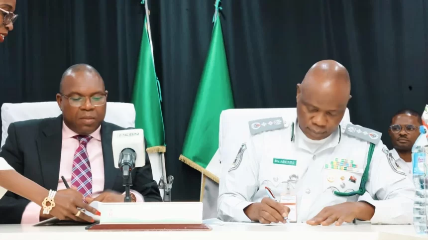 nigeria-customs-signs (MOU) with the Joint Tax Board in Abuja.