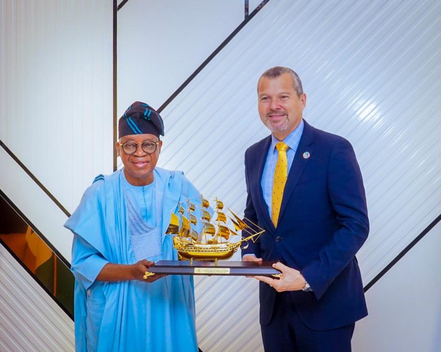 IMO-secretary-general-Arsenio-Dominguez-and-Adegboyega Oyetola